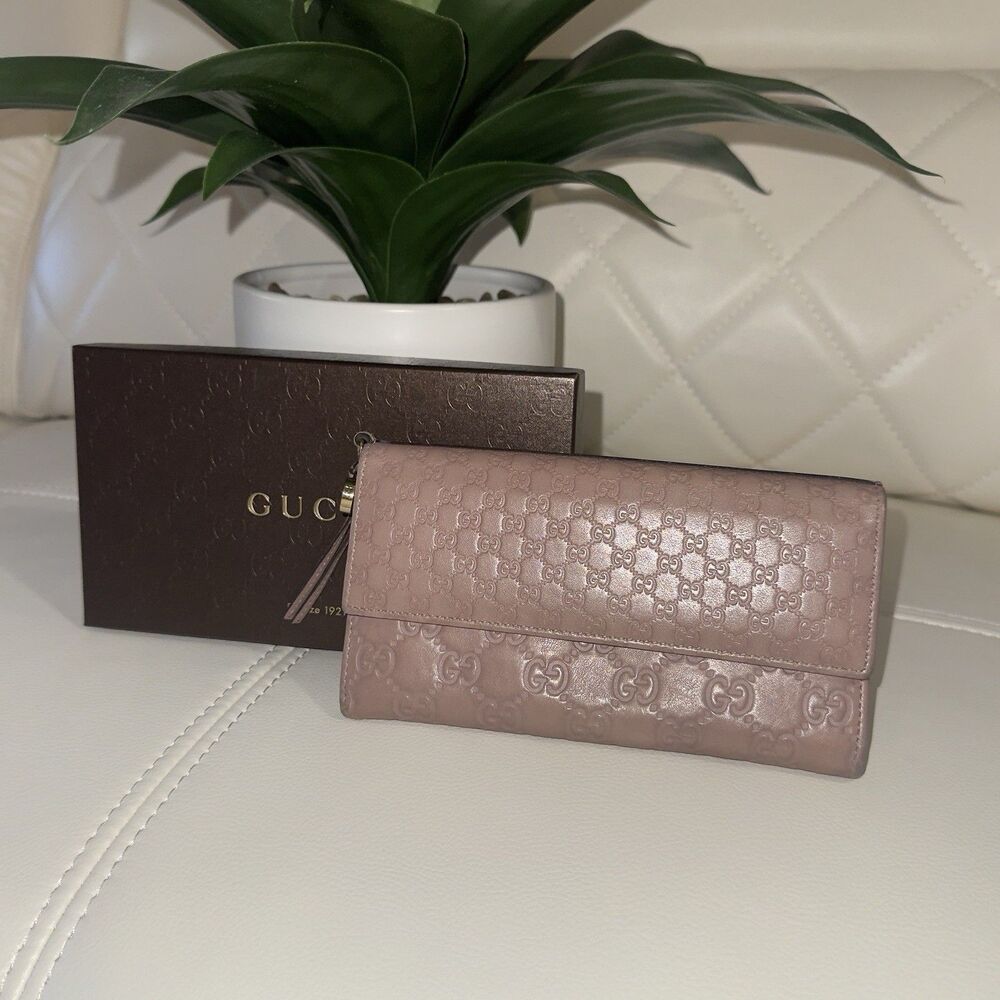 Gucci Pink Zip-Around Logo Women's Wallet with Zipper Accents - Picture 4 of 4
